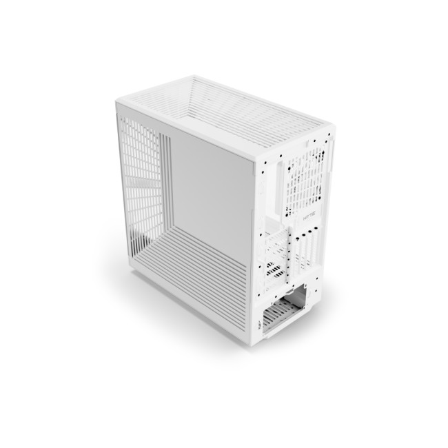 HYTE Y40 Mid Tower Panoramic Tempered Glass Gaming Case - Snow White