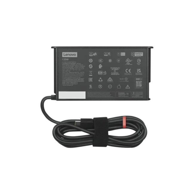 Refurbished LENOVO 4X21H27808 power adapter Indoor 3 Pin 135 W Black