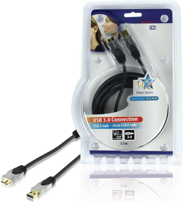 HQ 1.8m 4.8GBps 3.0 USB A Male to USB A Male Cable with Gold Plated Connectors