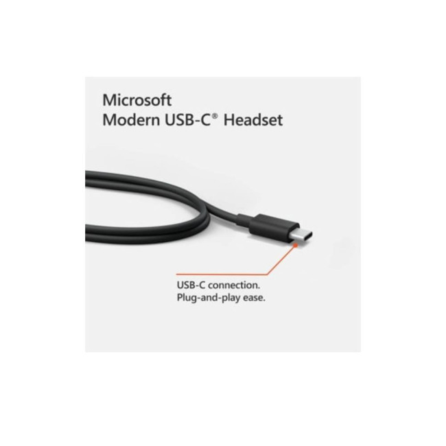 Microsoft Modern USBC Wired Headset Black I6N00001