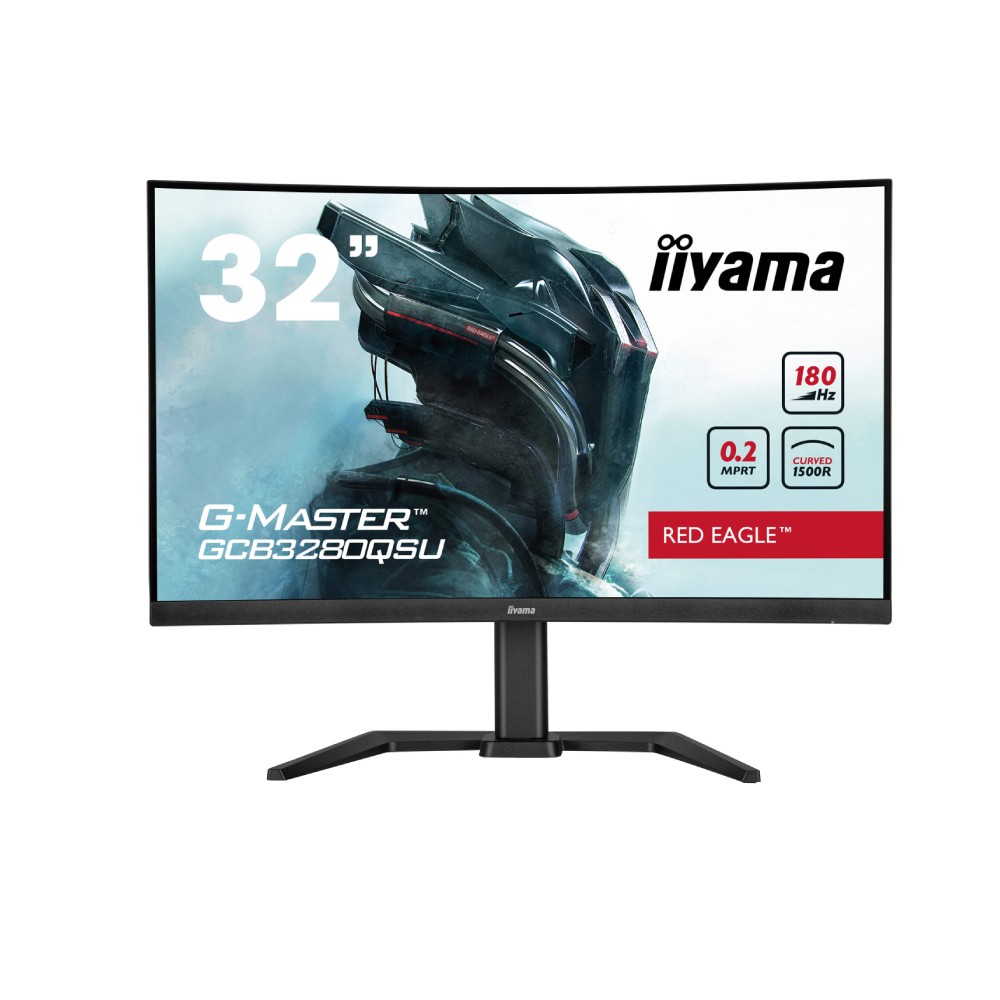 iiyama G-Master GCB3280QSU-B2 32" Curved QHD 180Hz 0.2ms Height Adjust Gaming Monitor