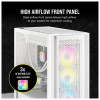 Corsair 5000D RGB Airflow Mid Tower TG ATX Gaming Case - White