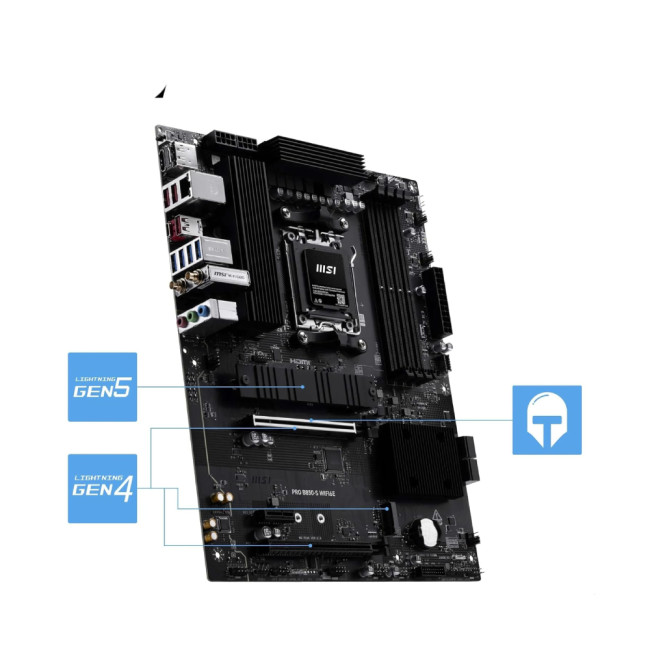 MSI PRO B850-S WIFI6E ATX AMD Socket AM5 Motherboard