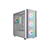 CoolerMaster MasterBox 600 ARGB Mid Tower Tempered Glass PC Case - White