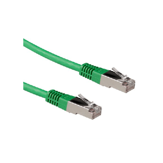 Microconnect 10 meter Cat6 FTP Networking Cable, RJ45 Male Connectors - Green