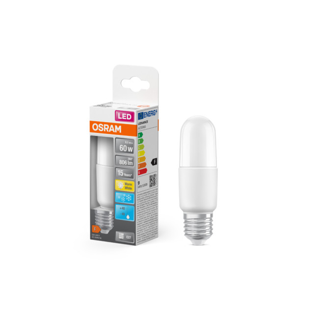 Osram Star Classic Stick 60 8.5 Watt E27 Warm White Frosted Linear LED Bulb