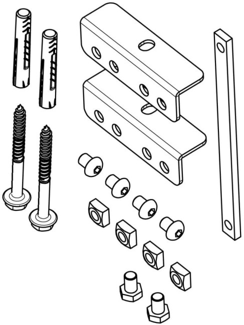 Vogel's 7291260 Connect-it PFA 9126 Fixing Bracket Kit For PFB 34xx LCD Display
