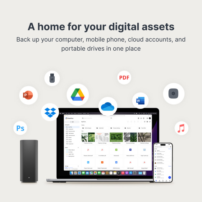 Synology BeeStation 1GB RAM 4TB HDD Personal Desktop Storage Device