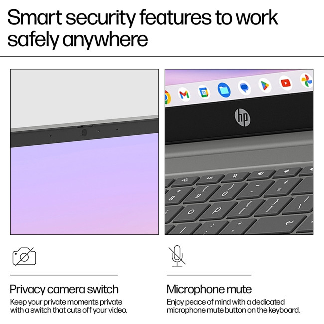 HP ChromeBook 15a-nb0004na Intel Core i3-N305 15.6" Full HD 8GB RAM 256GB Flash ChromeOS Laptop