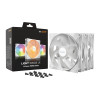 be quiet! Light Wings LX 140mm ARGB 7 Blades Case Fan - White Triple Pack