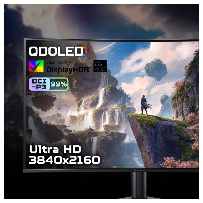 Acer Predator X32X curved 31.5" 4K Ultra HD OLED QD-OLED FreeSync 240 Hz Curved Gaming Monitor
