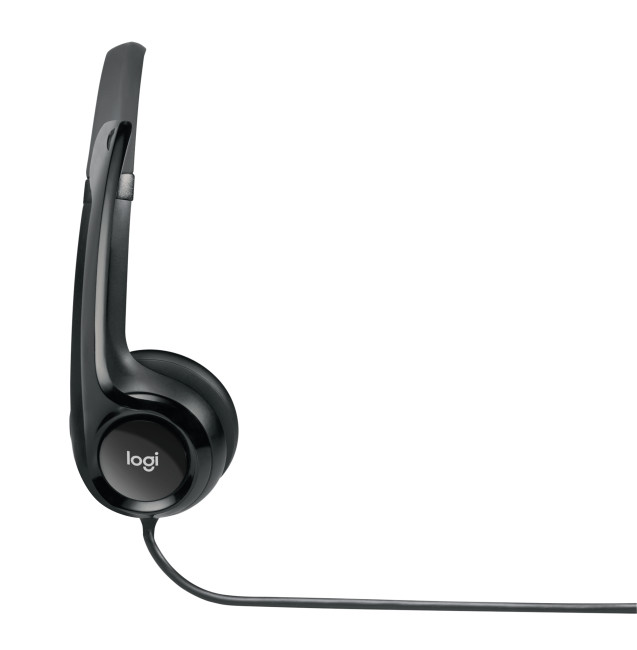 Logitech H390 Wired USB Headset Black - 981-000406