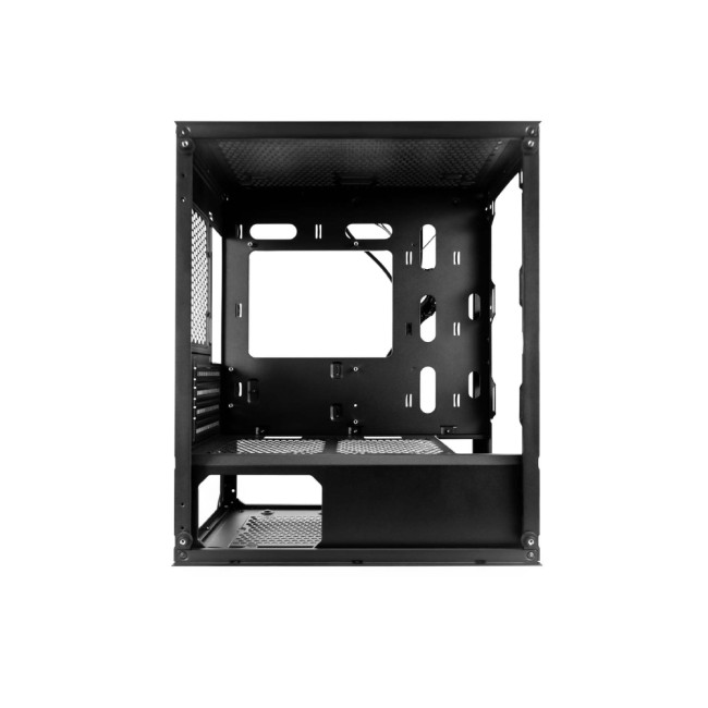 1st Player X4-M BK Tempared Glass Micro ATX Gaming PC Case with 3 x RGB Fans