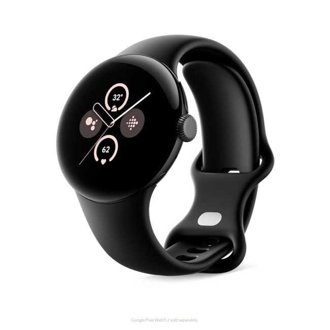 Google Pixel Watch 3 45mm Active Band Large fits Wrists 165-215mm - Obsidian