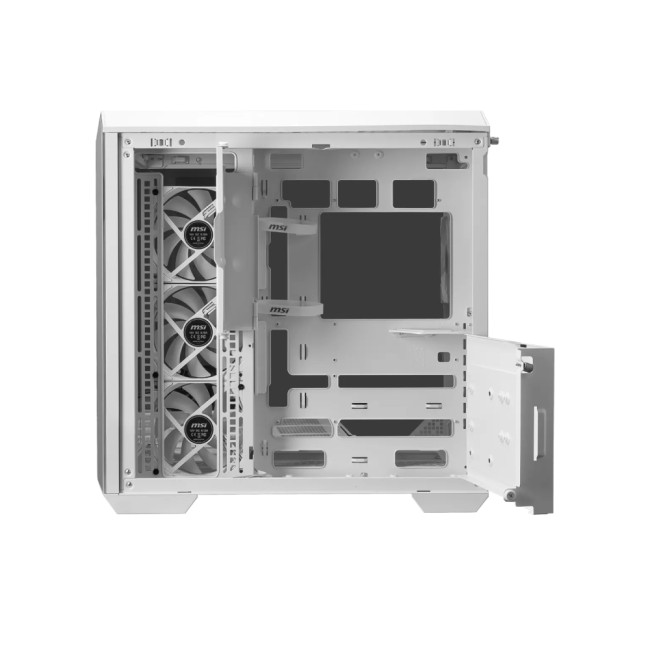 MSI MAG PANO 100R PZ Mid Tower Tempered Glass ATX Gaming PC Case - White