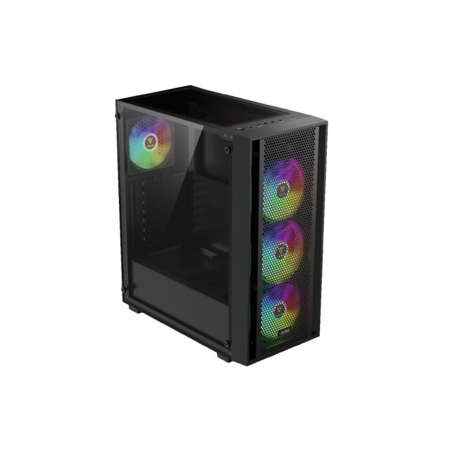 Gamdias AURA GC2 ELITE Tempered Glass Mid Tower Gaming PC Case - Black