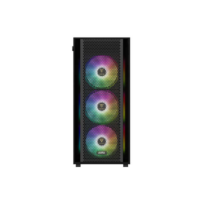Gamdias AURA GC2 ELITE Tempered Glass Mid Tower Gaming PC Case - Black
