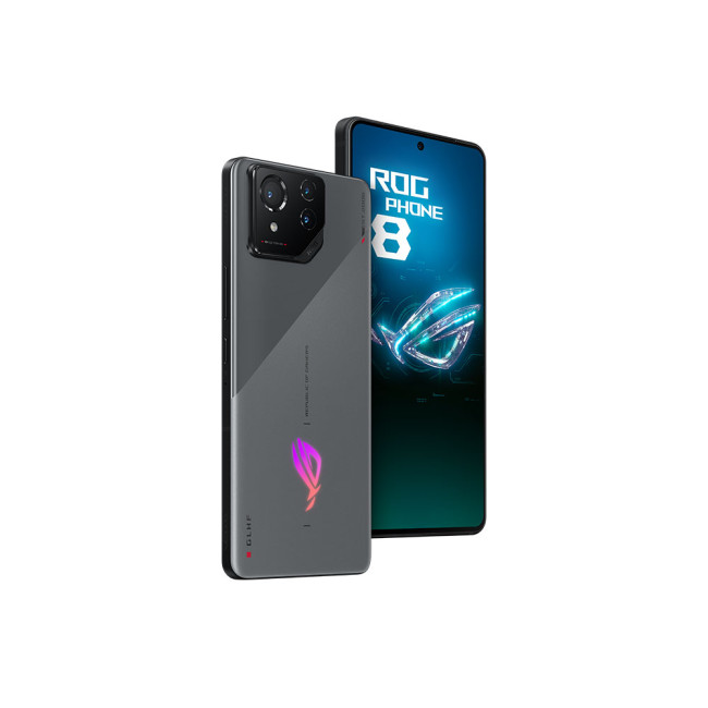 ASUS ROG Phone 8 Qualcomm Snapdragon 8 Gen 3 Processor 12GB RAM 256GB Storage 6.78 inch AMOLED Android 14 Gaming Smartphone - Rabel Grey