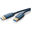 Clicktronic 70117 Casual USB 3.0 Cable A/A Plug 1.8m Length, Faster Than USB 2.0