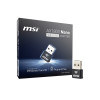 MSI AX 1800 Nano USB Adapter 1201 Mbps Wi-Fi 6 Black