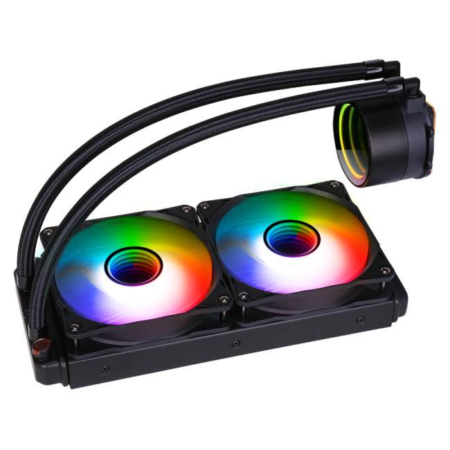 CiT Pro Glacier 240mm 4-Pin PWM ARGB Infinity AIO Liquid Cooler Black