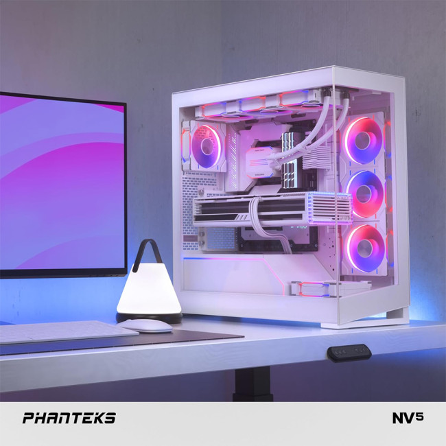 Phanteks NV5 ATX Tempered Glass PC Case - White