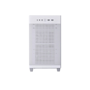 ASUS Prime AP201 Gaming Case Micro ATX Quasi-Filter Mesh USB-C Tool-free Panels 338mm GPU & 360mm Radiator Support White