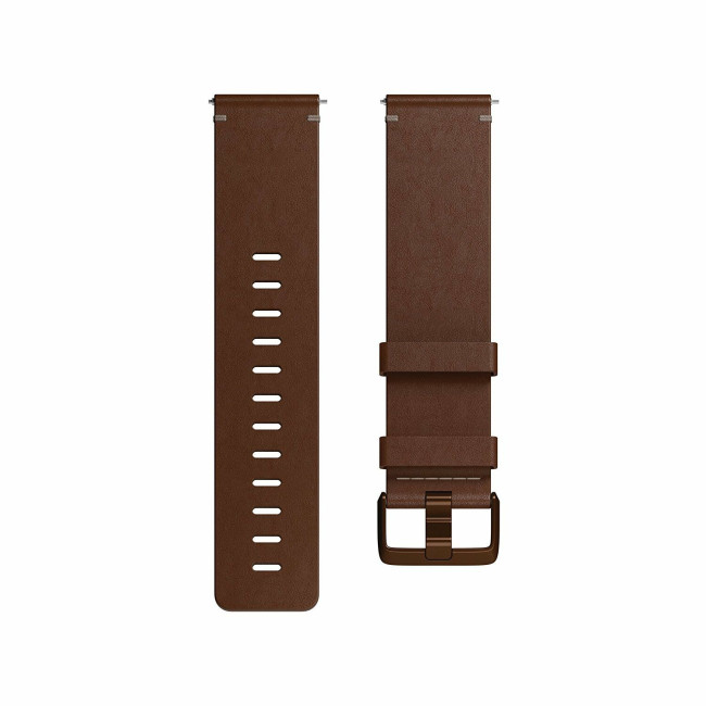 Fitbit Cognac Large Hand-crafted High-quality Horween Leather Band, Buckle Clasp