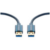 Clicktronic 70117 Casual USB 3.0 Cable A/A Plug 1.8m Length, Faster Than USB 2.0