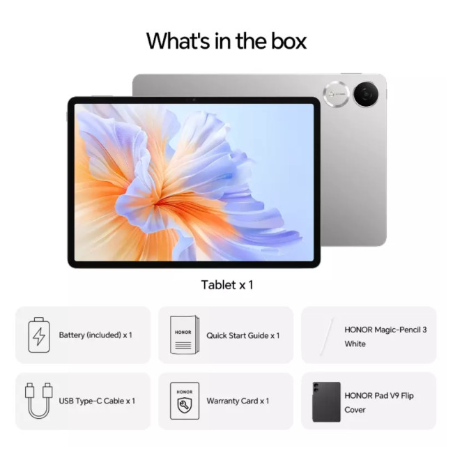 Honor Pad V9 MediaTek Dimensity 8350 11.5" 8GB RAM 256GB Storage Android 15 Tablet