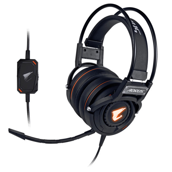 Gigabyte AORUS H5 Wired Gaming Headset Head-band 3.5 mm Audio Connector - Black