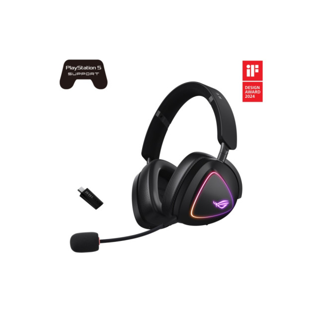 ASUS ROG Delta II Tri-mode Wireless Gaming Headset - Black