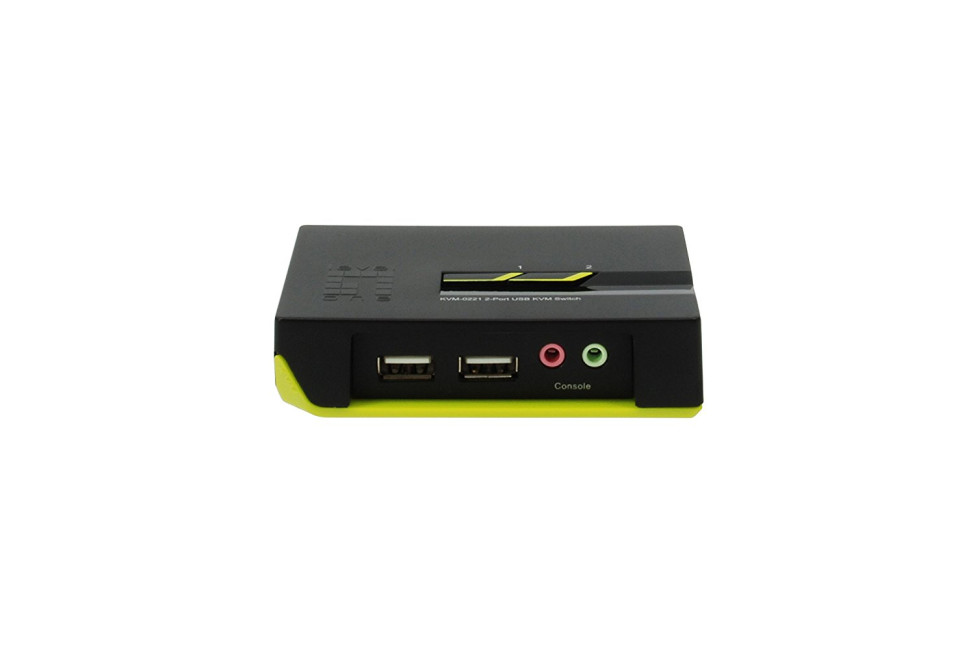 KVM-0221 LevelOne 2-Port, 2xUSB,	Keyboard Video and Mouse Switch with Audio