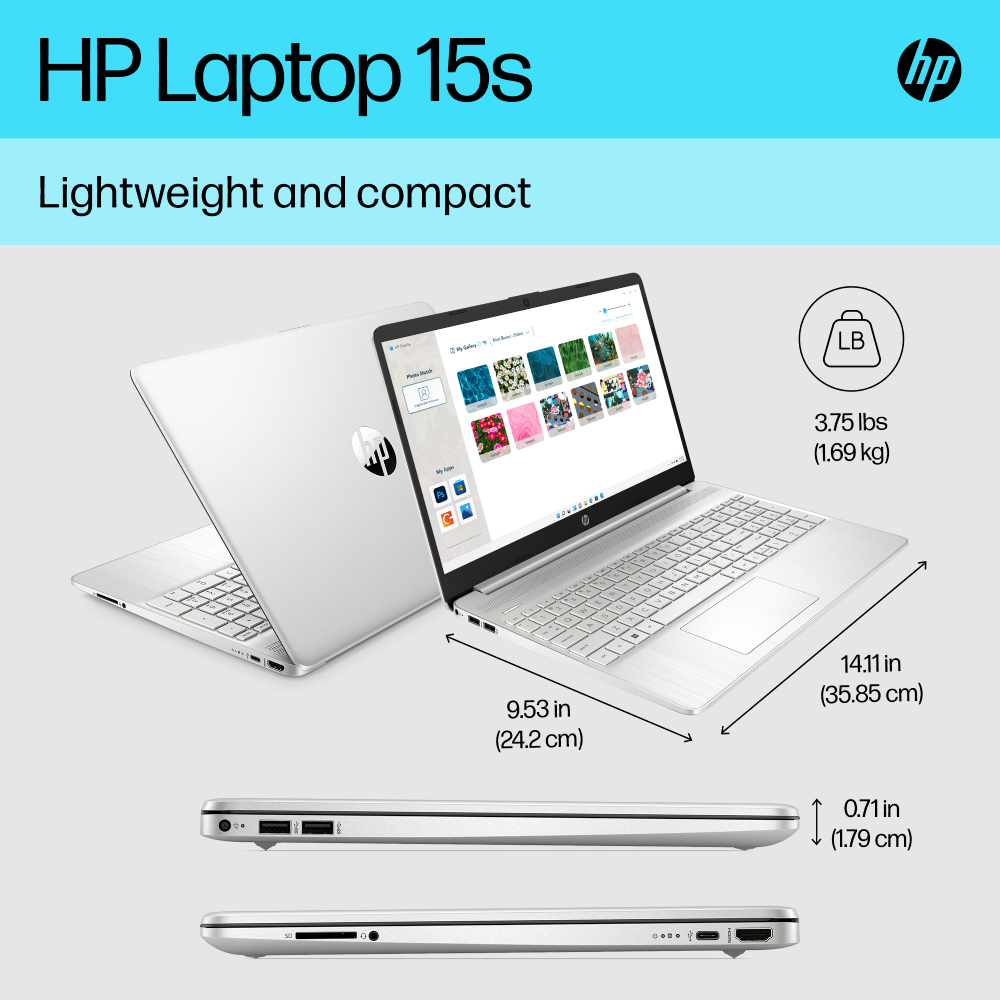 HP 15s-fq5021na 8R554EA#ABU i5 8GB 256GB 15.6