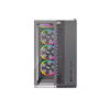 1st Player RT7 BK Tempared Glass Mid Tower Gaming PC Case with 4 x RGB Fans