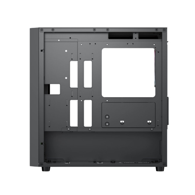 Vida Lucid Micro-ATX Tower Tempered Glass Gaming PC Case - Black