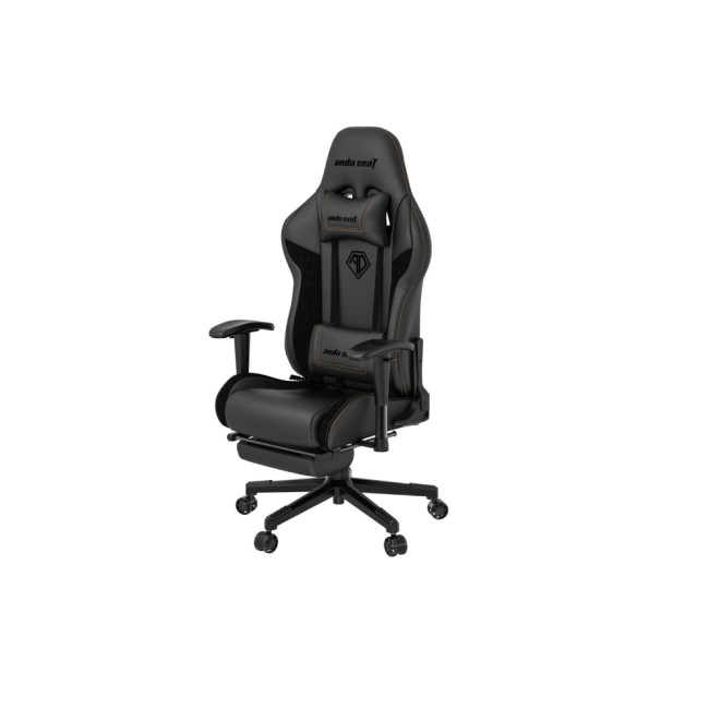 Anda Seat Jungle 2 Series with Footrest PVC Premium Gaming Chair Black