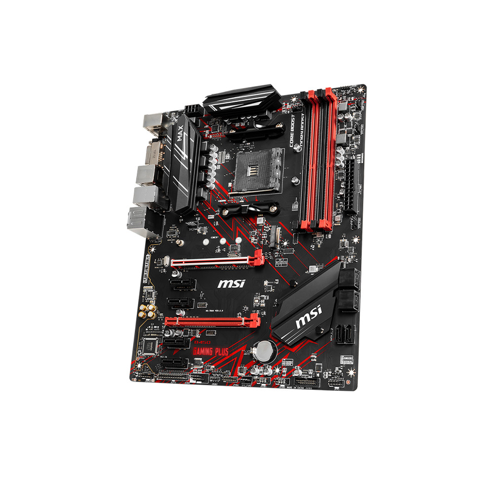 MSI GAMING PLUS MAX B450 GAMING PLUS MAX ATX Motherboard