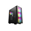 DeepCool 55 V4 C ATX Tempared Glass Mid Tower PC Case - Black