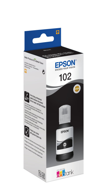 Epson C13T03R140 102 Black Ink Bottle for 7500 Pages