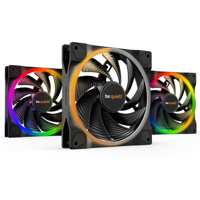 be quiet! Light Wings 140mm PWM high-speed Triple Pack ARGB LED Lighting 4-pin PWM PC Fan