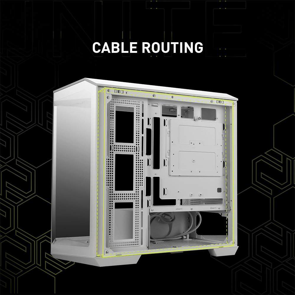 MSI MPG GUNGNIR 110R Mid Tower ATX Refurb White Gaming Case