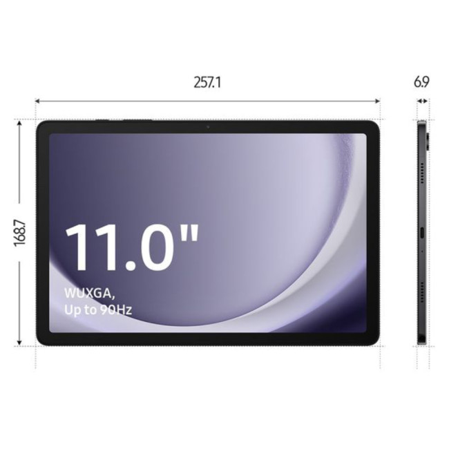 Refurbished Samsung Galaxy Tab A9+ Qualcomm 695 4GB RAM 64GB Storage 11 inch Wi-Fi Tablet - Graphite