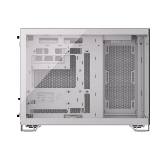 Corsair 2500X Tempered Glass Mid Tower ATX Gaming PC Case - White