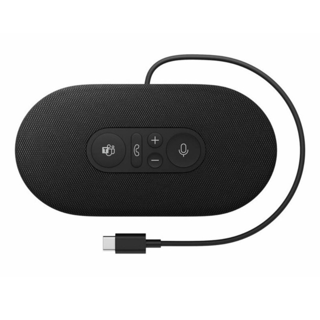 Microsoft Modern USB-C Wired Speaker Certified for Microsoft Teams - Black