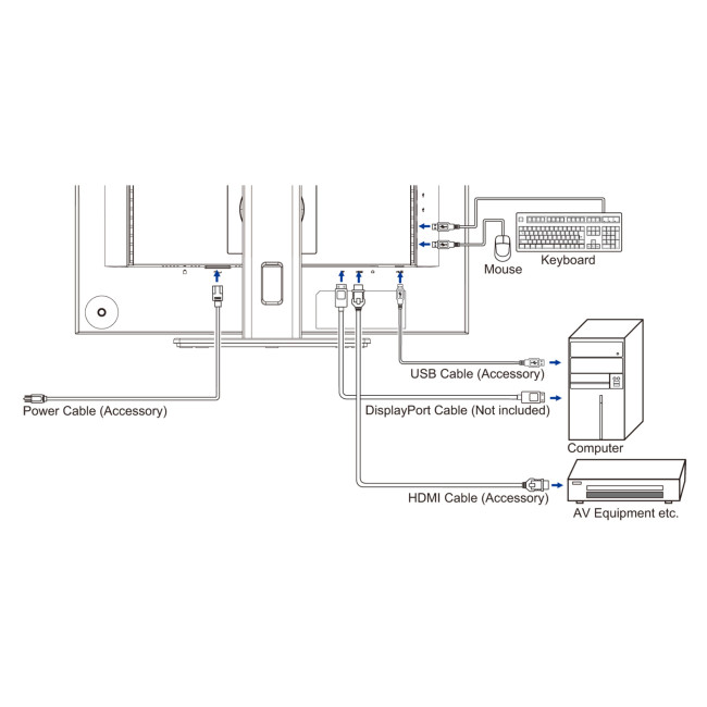 iiyama ProLite XUB2495WSU 24" IPS WUXGA 16:10 Height Adjustable Monitor with Speakers
