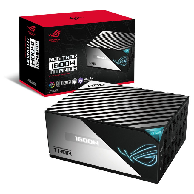 ASUS ROG THOR 1600W Titanium III ATX 3.1 80 PLUS Titanium PSU Power Supply