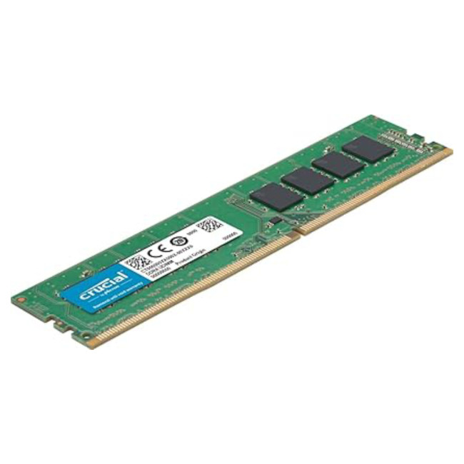 Crucial 8GB 3200MHz Non-ECC Unbuffered DDR4 Desktop Memory Module