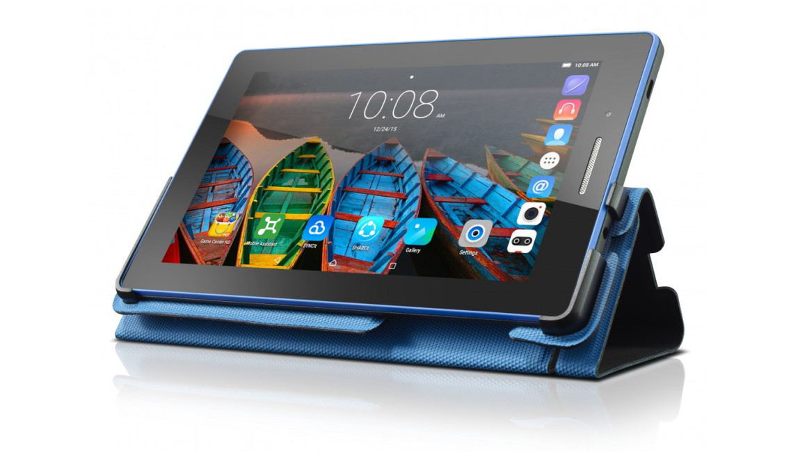 Original Lenovo Tab3 - 7" Folio Case & Film with Comfortable Stand, Crash Proof