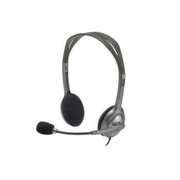 Logitech H110 Wired Headset, Stereo Headphones with Noise-Cancelling Microphone